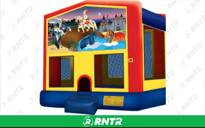 Generic Knights and Dragons Themed Bounce House (13 x 13) – For rent in Vancouver, Washington – Bounce-n-Battle | RNTR.com – Image 1 of 1