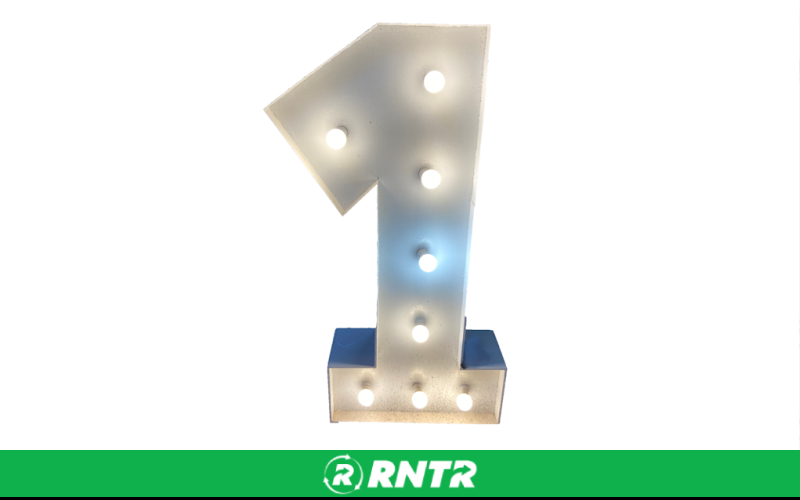 Generic LG. LIGHT UP  5 FT TALL NUMBERS (EA) – For rent in bayonne, new-jersey – Resnicks Party Rental | RNTR.com – Image 1
