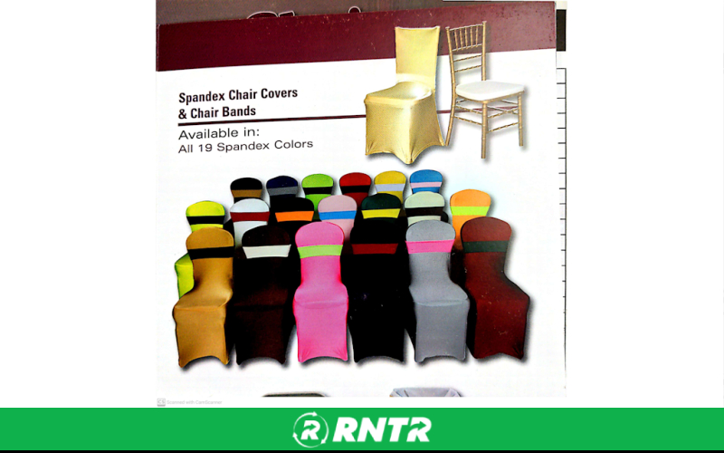 Generic LINEN-SPANDEX CHAIR COVER WHITE - STOCK – For rent in bayonne, new-jersey – Resnicks Party Rental | RNTR.com – Image 1