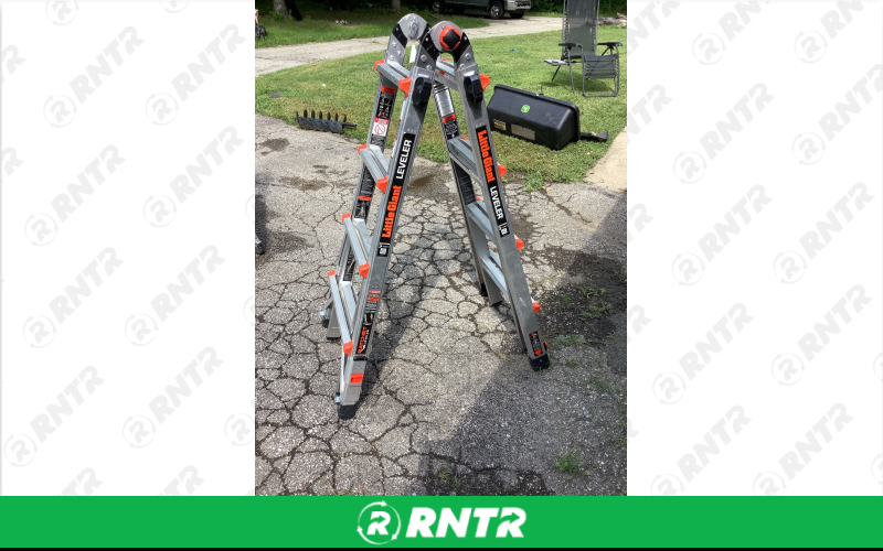 Little Giant Little Giant Ladders Leveler M17 w. Leg Levelers 18-ft Reach Type 1A - 300 lbs. Load Capacity – For rent in avon, indiana – Homefront Tools | RNTR.com – Image 1