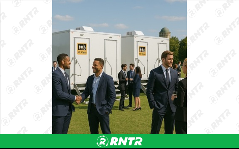 Mr. Clean Luxury Restroom Trailer – For rent in Springfield, Ohio – Mr. Clean Portable Toilets | RNTR.com – Image 4 of 5