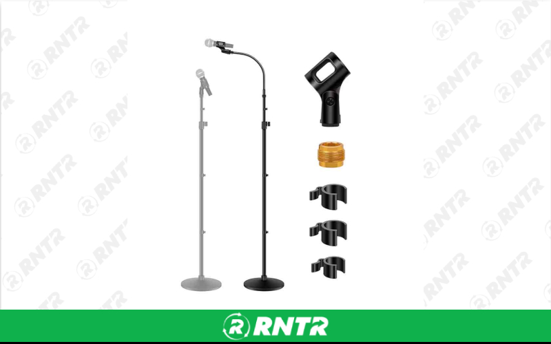 Shure Microphone (wired) with Floor Stand and XLR Cable – For rent in state-college, pennsylvania – Happy Valley Equipment Rentals | RNTR.com – Image 1