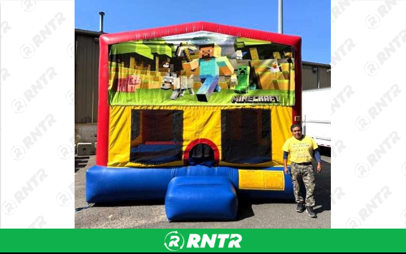 Generic Minecraft 15x15 Bounce House – For rent in howell, new-jersey – Mr. Happy Party Rentals | RNTR.com – Image 1
