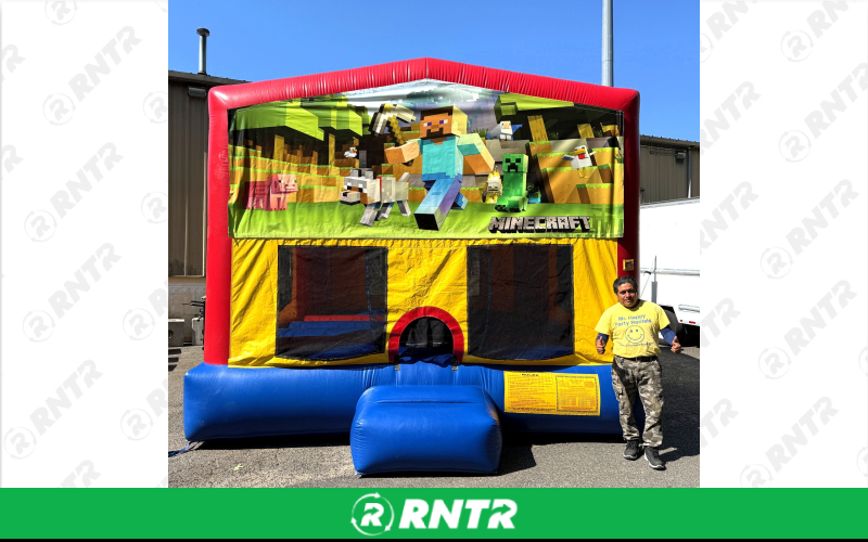 Generic Minecraft Bounce House – For rent in howell, new-jersey – Mr. Happy Party Rentals | RNTR.com – Image 1