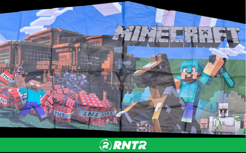 Generic Minecraft Party Banner – For rent in chattanooga, tennessee – Edgeway Events | RNTR.com – Image 1