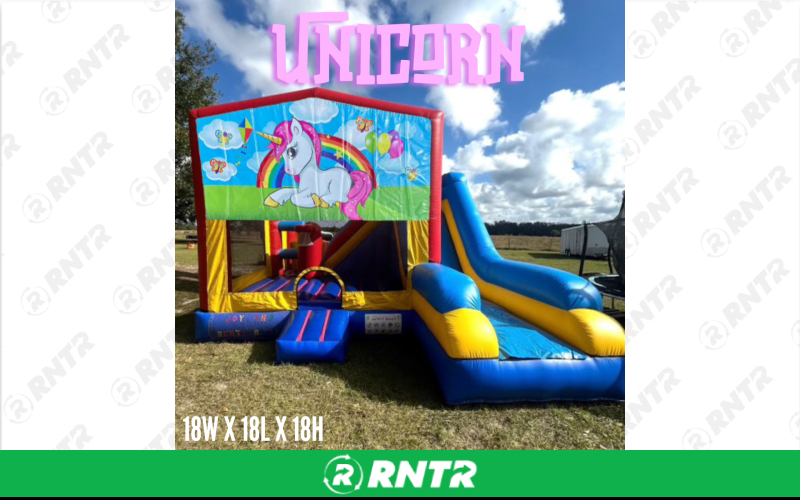 Generic Neutral 5 in 1 Combo 18W x 18L x 18H - Unicorn – For rent in sarasota, florida – Joyland Rentals | RNTR.com – Image 1