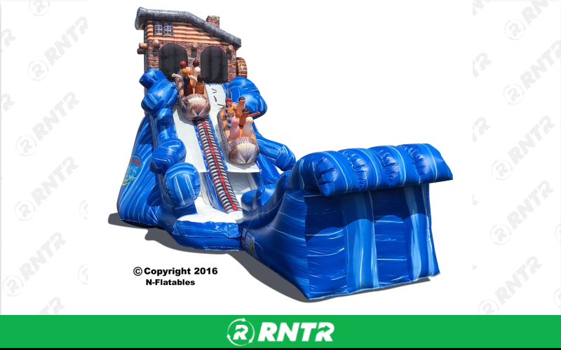 N-Flatables North Wood Flume Wet/Dry Slide – For rent in hermitage, tennessee – Chief Rental Inc. | RNTR.com – Image 1