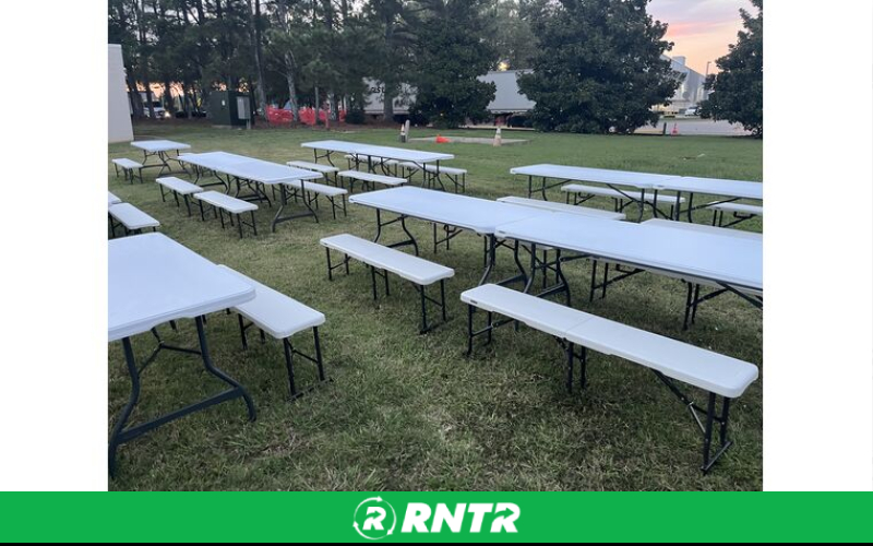 Generic Picnic Table Style Seating – For rent in Chattanooga, Tennessee – Edgeway Events | RNTR.com – Image 2 of 3