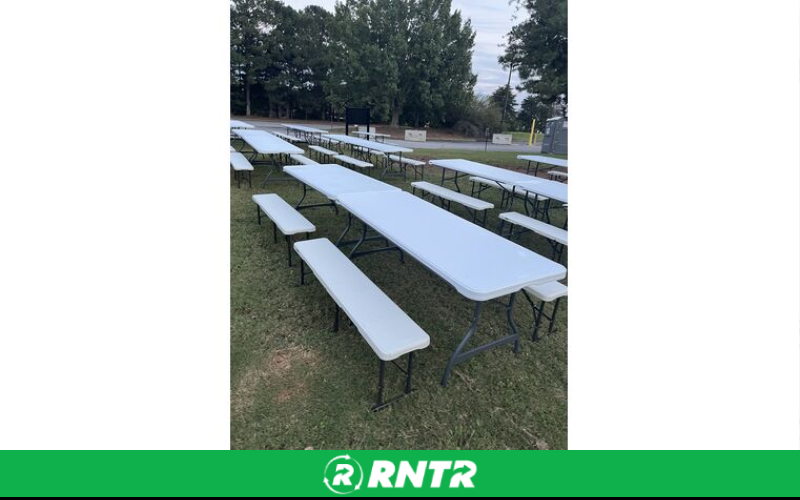 Generic Picnic Table Style Seating – For rent in Chattanooga, Tennessee – Edgeway Events | RNTR.com – Image 3 of 3
