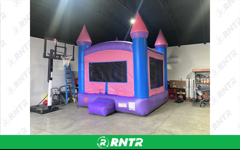 Pink Bounce house Pink Bounce Hoise – For rent in Kansas City, Kansas – Enchanted Party Rentals  | RNTR.com – Image 2 of 3