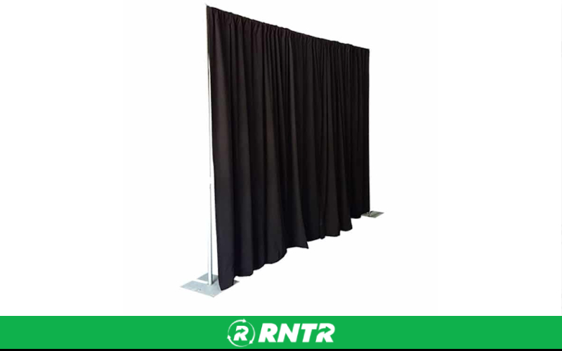 Generic PIPE & DRAPE (8 FT HEIGHT) BLK/WHT ONLY = PER 10 FOOT Section – For rent in bayonne, new-jersey – Resnicks Party Rental | RNTR.com – Image 1