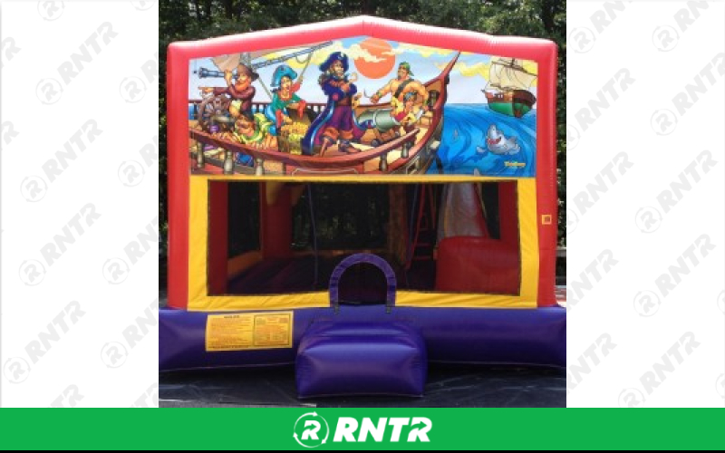 Generic Pirate Combo w/slide and BB hoop – For rent in howell, new-jersey – Mr. Happy Party Rentals | RNTR.com – Image 1