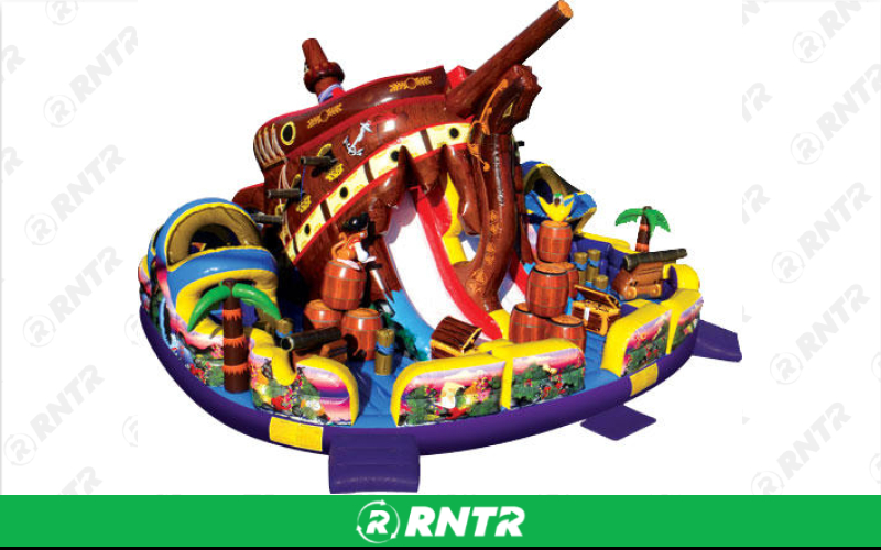 Generic Pirate Themed Treasure Island Obstacle Course – For rent in Sachse, Texas – Fun Times Party Rental | RNTR.com – Image 2 of 2