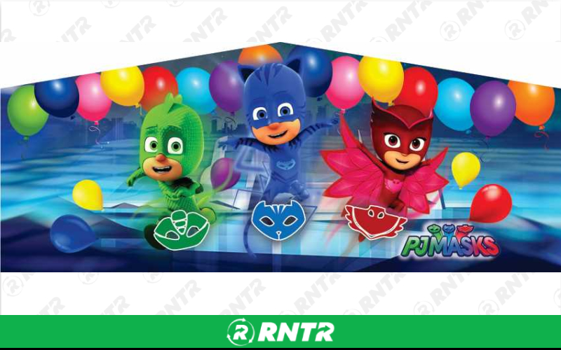 Generic PJ Masks Super Combo w/slide -  BB hoop and obstacle – For rent in howell, new-jersey – Mr. Happy Party Rentals | RNTR.com – Image 1