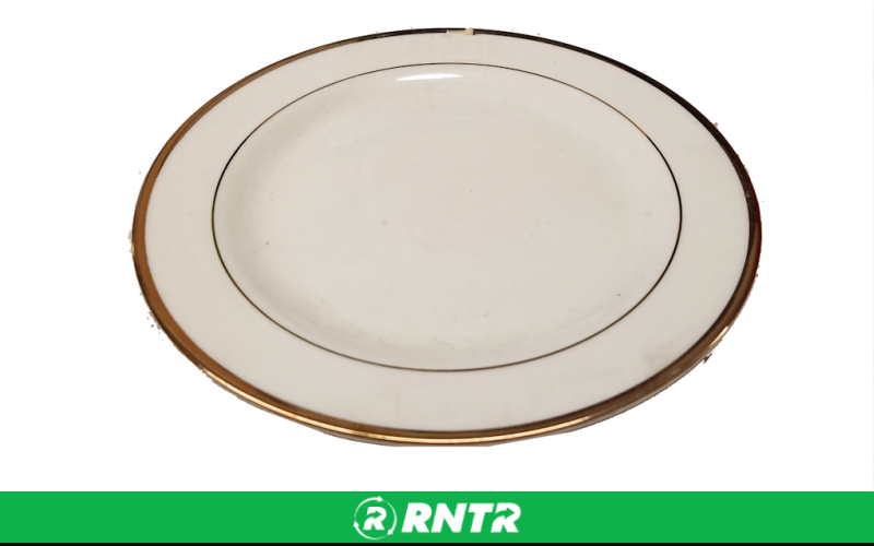 Generic PLATE- BRD/BUTTR/DESSERT (IVORY/GOLD TRIM) MUST ORDER QUANTITIES OF 10 – For rent in bayonne, new-jersey – Resnicks Party Rental | RNTR.com – Image 1