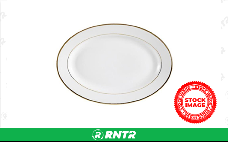 Generic PLATTER IVORY W/GOLD(MUST ORDER QUANTITIES OF 10) – For rent in bayonne, new-jersey – Resnicks Party Rental | RNTR.com – Image 1