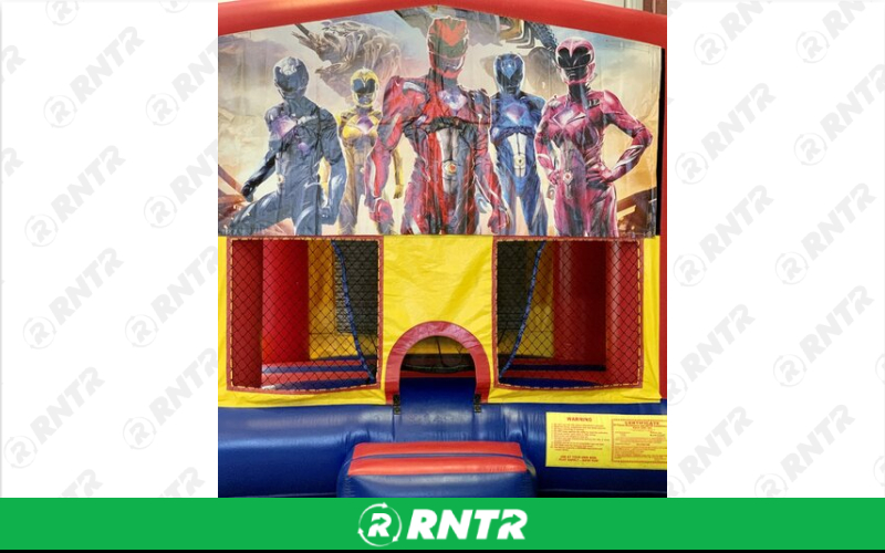 Generic Power Ranger Banner – For rent in mangonia-park, florida – kids bounce 4 fun | RNTR.com – Image 1
