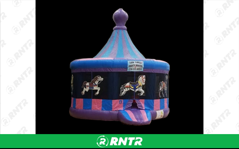 Generic Princess Carousel Bounce House – For rent in Sachse, Texas – Fun Times Party Rental | RNTR.com – Image 2 of 2