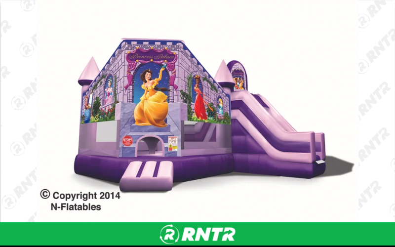 N-Flatables Princess Castle Combo Inflatable – For rent in hermitage, tennessee – Chief Rental Inc. | RNTR.com – Image 1