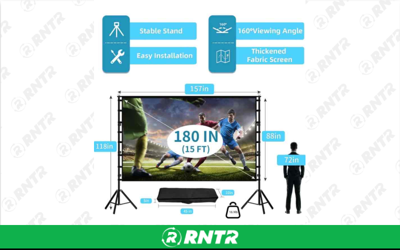 Towond Projector Screen (180 in) (Large) – For rent in state-college, pennsylvania – Happy Valley Equipment Rentals | RNTR.com – Image 1