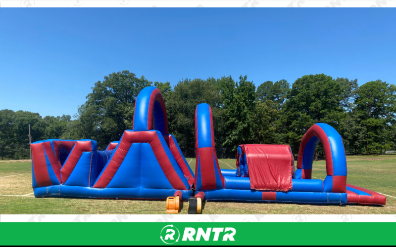 Generic Red and Blue Obstacle Course – For rent in little-rock, arkansas – Mr Calvins Bouncers | RNTR.com – Image 1