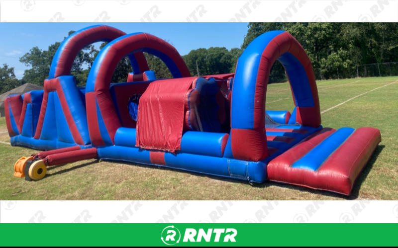 Generic Red and Blue Obstacle Course – For rent in Little Rock, Arkansas – Mr Calvins Bouncers | RNTR.com – Image 2 of 3