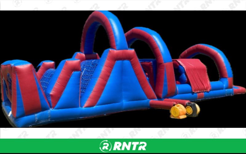 Generic Red and Blue Obstacle Course – For rent in Little Rock, Arkansas – Mr Calvins Bouncers | RNTR.com – Image 3 of 3