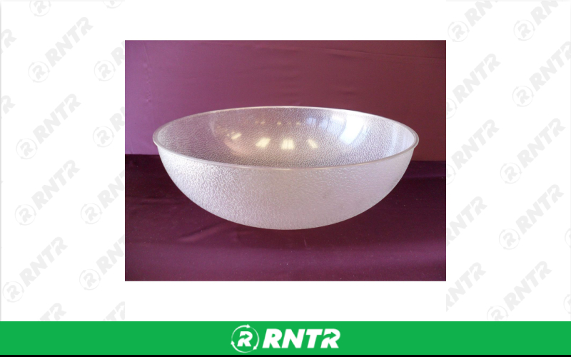 Generic Salad Bowl- Clear – For rent in lilburn, georgia – JVC's Party Rentals & Event Hall | RNTR.com – Image 1