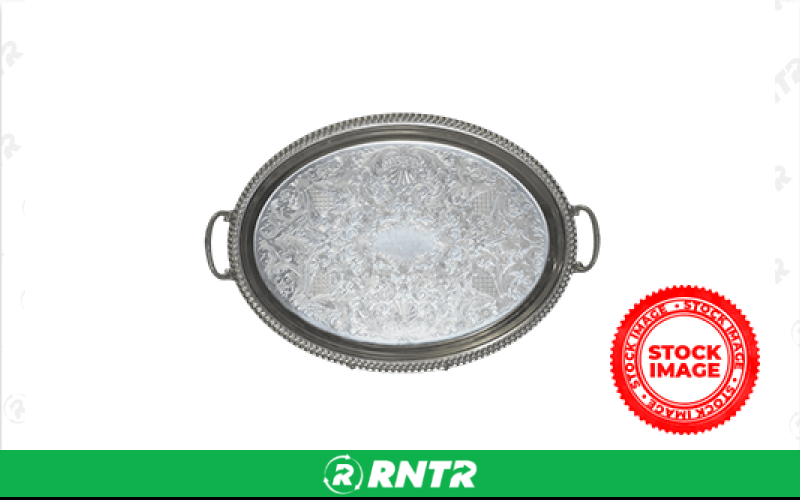 Generic SERVING TRAY - OVAL CHROME 12in – For rent in bayonne, new-jersey – Resnicks Party Rental | RNTR.com – Image 1