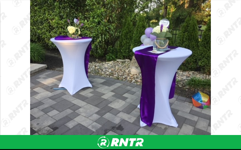 Generic Spandex Cocktail Linen – For rent in Howell, New Jersey – Mr. Happy Party Rentals | RNTR.com – Image 2 of 3