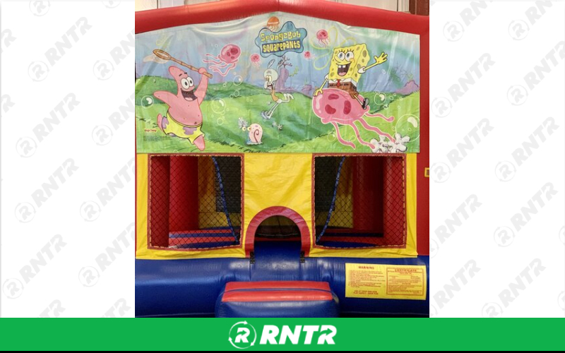 Generic Sponge Bob Banner – For rent in mangonia-park, florida – kids bounce 4 fun | RNTR.com – Image 1