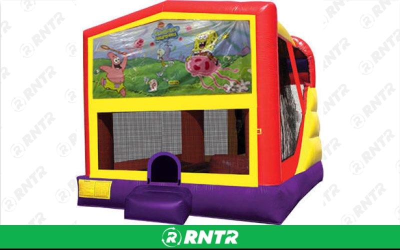 Generic Sponge Bob Bounce House with Slide (16 x 21) – For rent in Vancouver, Washington – Bounce-n-Battle | RNTR.com – Image 1 of 1