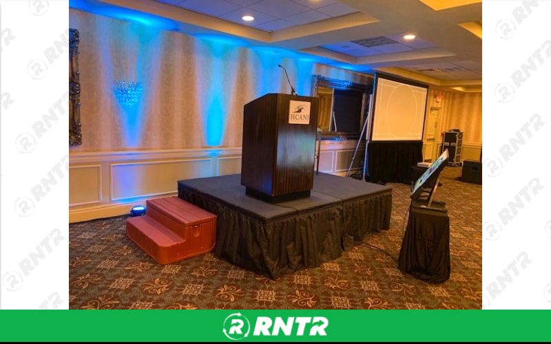 Generic Stage 6'x8' Sections – For rent in howell, new-jersey – Mr. Happy Party Rentals | RNTR.com – Image 1