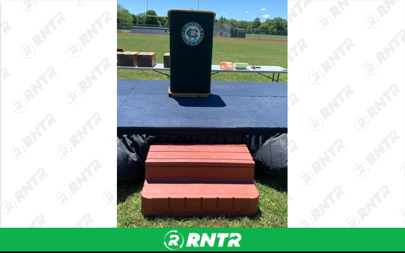 Generic Stage Steps – For rent in howell, new-jersey – Mr. Happy Party Rentals | RNTR.com – Image 1