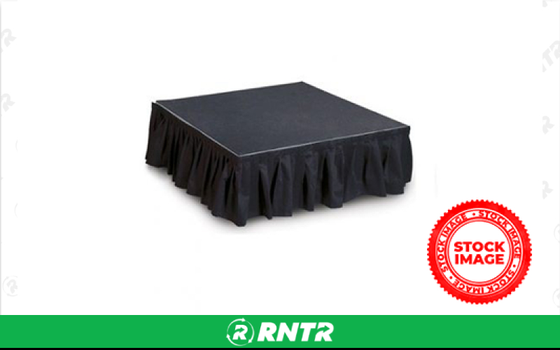 Generic STAGING- 13 ft SKIRTING black  (PER SECTION) – For rent in bayonne, new-jersey – Resnicks Party Rental | RNTR.com – Image 1