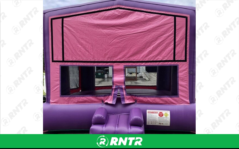 Generic Standard Bounce House Pink and Purple NO BANNER – For rent in mangonia-park, florida – kids bounce 4 fun | RNTR.com – Image 1