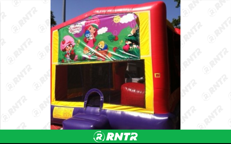 Generic Strawberry Shortcake Combo w/slide and BB hoop – For rent in howell, new-jersey – Mr. Happy Party Rentals | RNTR.com – Image 1