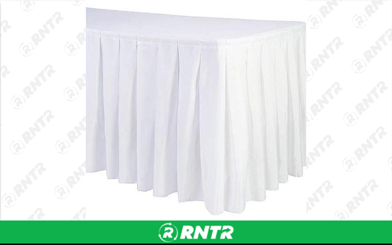 Generic Table Skirting - 21ft - Black – For rent in lilburn, georgia – JVC's Party Rentals & Event Hall | RNTR.com – Image 1