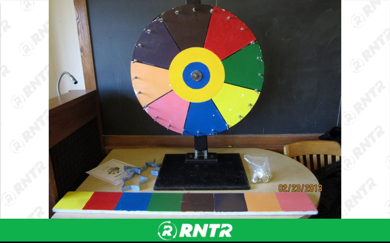 Generic Table Top Carnival Wheel -  Colors – For rent in howell, new-jersey – Mr. Happy Party Rentals | RNTR.com – Image 1