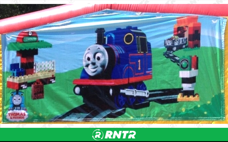 Generic Thomas The Train Combo w/slide and BB hoop – For rent in howell, new-jersey – Mr. Happy Party Rentals | RNTR.com – Image 1