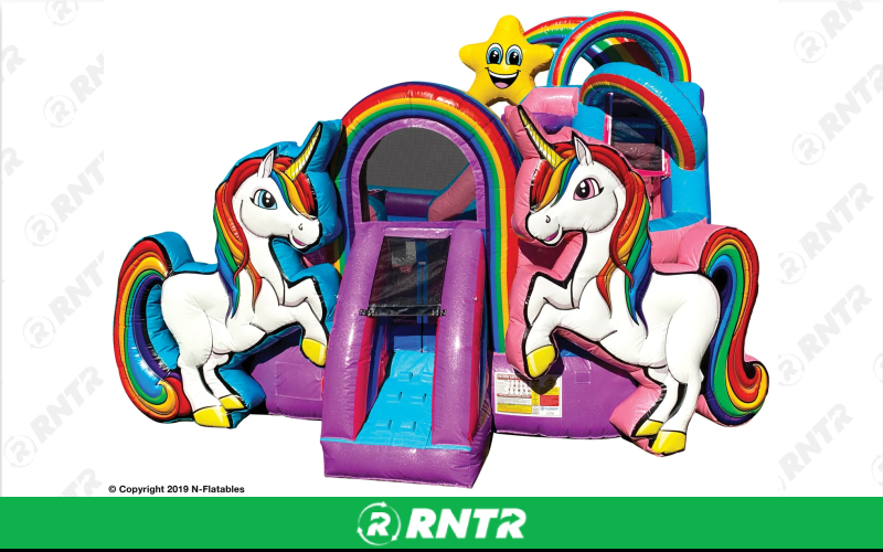 N-Flatables Wet/Dry Unicorn Combo Inflatable – For rent in hermitage, tennessee – Chief Rental Inc. | RNTR.com – Image 1