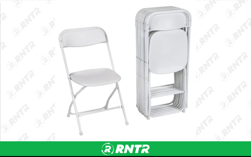 Generic White Chairs – For rent in sarasota, florida – Joyland Rentals | RNTR.com – Image 1
