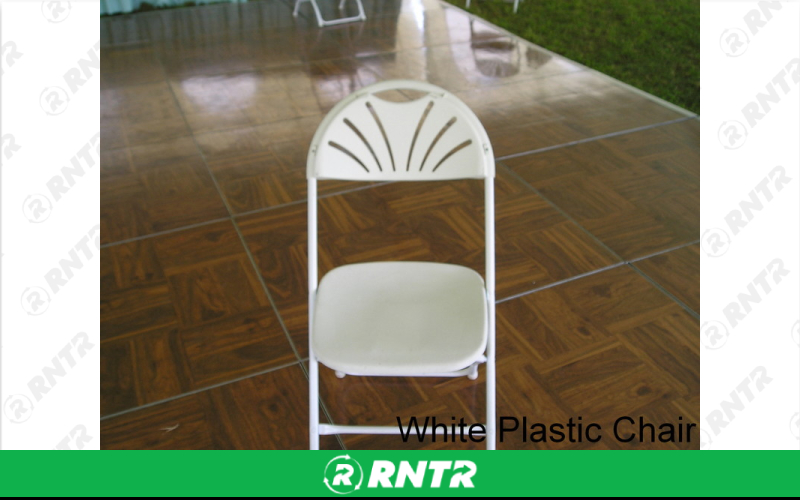 Generic White Folding Chair – For rent in Seneca Falls, New York – Upstate Party Rental inc | RNTR.com – Image 5 of 5