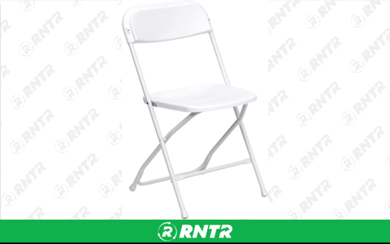 Generic White Folding Chairs – For rent in orlando, florida – King of Bounce | RNTR.com – Image 1