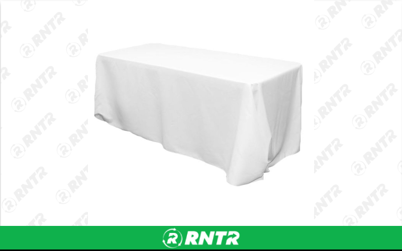 Generic White Rectangular Tablecloths - 90 x 132 – For rent in Lilburn, Georgia – JVC's Party Rentals & Event Hall | RNTR.com – Image 2 of 2