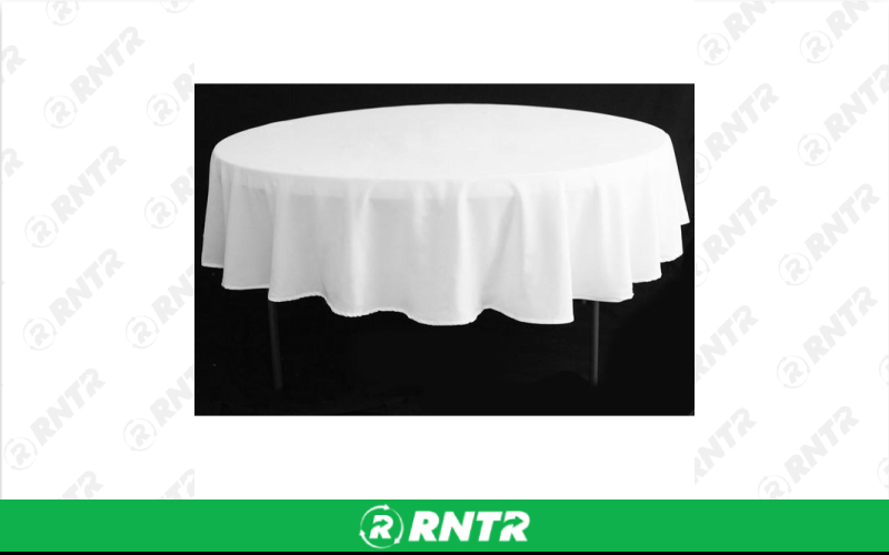 Generic White Round Tablecloths - 120 – For rent in lilburn, georgia – JVC's Party Rentals & Event Hall | RNTR.com – Image 1