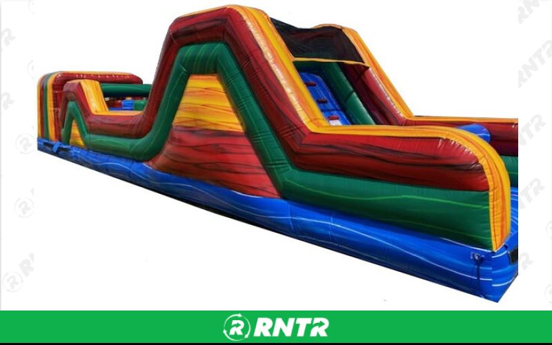 Generic Xtreme Rush Dual Obstacle Course 40 ft – For rent in mangonia-park, florida – kids bounce 4 fun | RNTR.com – Image 1