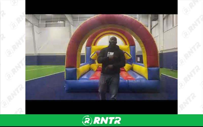 Generic Yellow and Blue Obstacle Course – For rent in Little Rock, Arkansas – Mr Calvins Bouncers | RNTR.com – Image 2 of 3