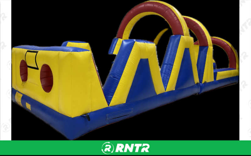 Generic Yellow and Blue Obstacle Course – For rent in Little Rock, Arkansas – Mr Calvins Bouncers | RNTR.com – Image 3 of 3