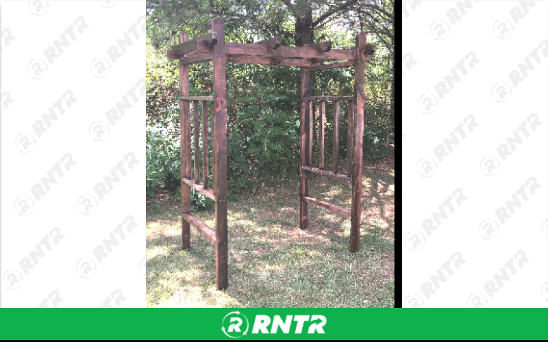 Generic Wedding Arbor w/ Trellis Sides - White – For rent in Hiram, Georgia – Unlimited Party Rental | RNTR.com – Image 1 of 1